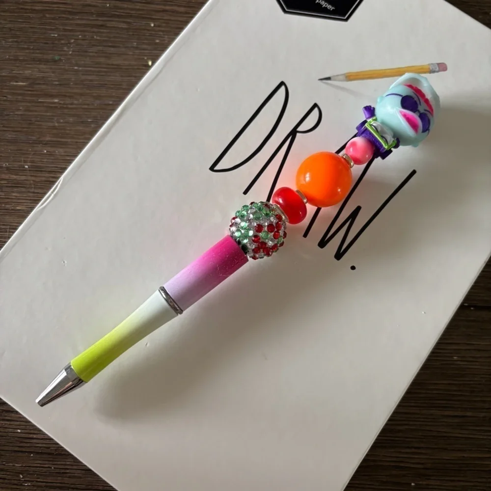 Disney Doorables: Nightmare Before Christmas Dr. Finkelstein handmade beaded pen